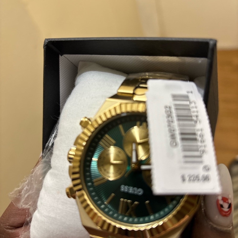 Guess Gold and Teal Watch